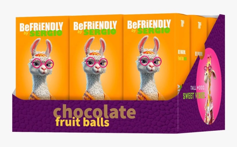 Ovocné kuličky v hořké čokoládě Mango s rakytníkem 70 g