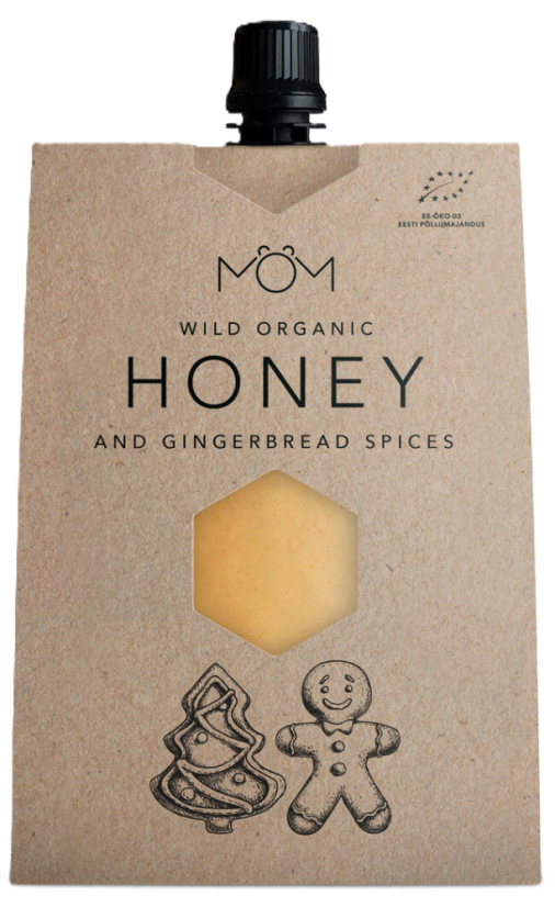 Organický med s perníkovým kořením 200g