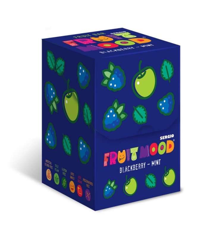 Ovocná tyčinka Fruit Mood Ostružina-Máta 20g