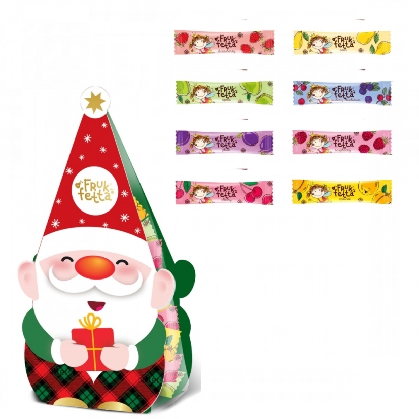 Mini tyčinky FrukFetta Fruits&Berries mix "SANTA"