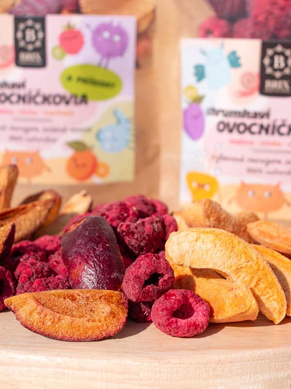 Ovocníčci a příšerky – malina, švestka a meruňka 40 g 🍓👾