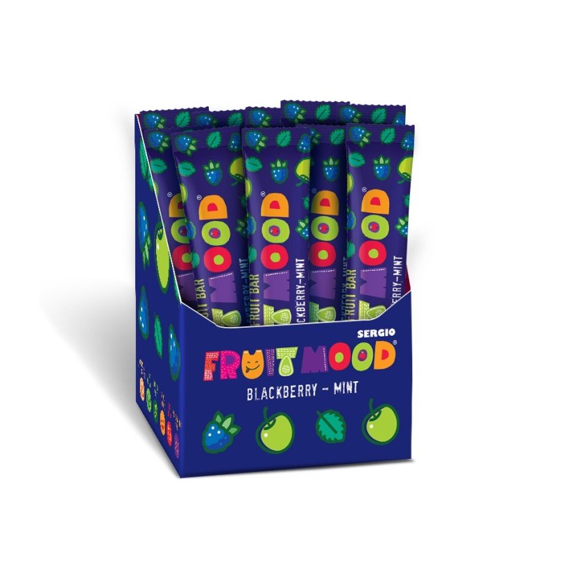 Ovocná tyčinka Fruit Mood Ostružina-Máta 30ks