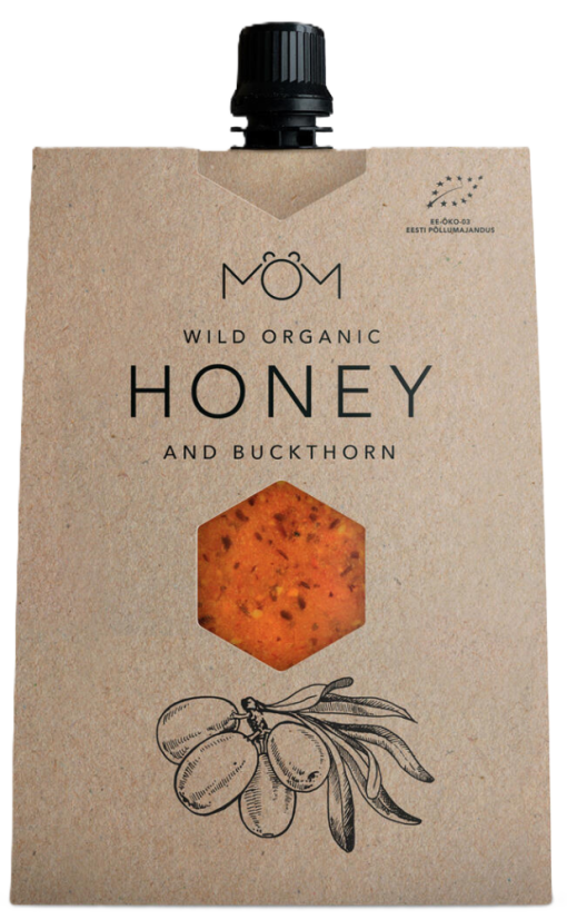 Organický med s rakytníkem 200g