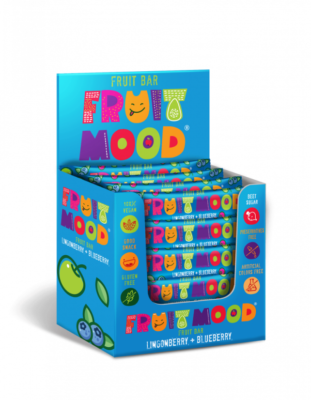 Ovocná tyčinka Fruit Mood Brusinka-Borůvka 30ks