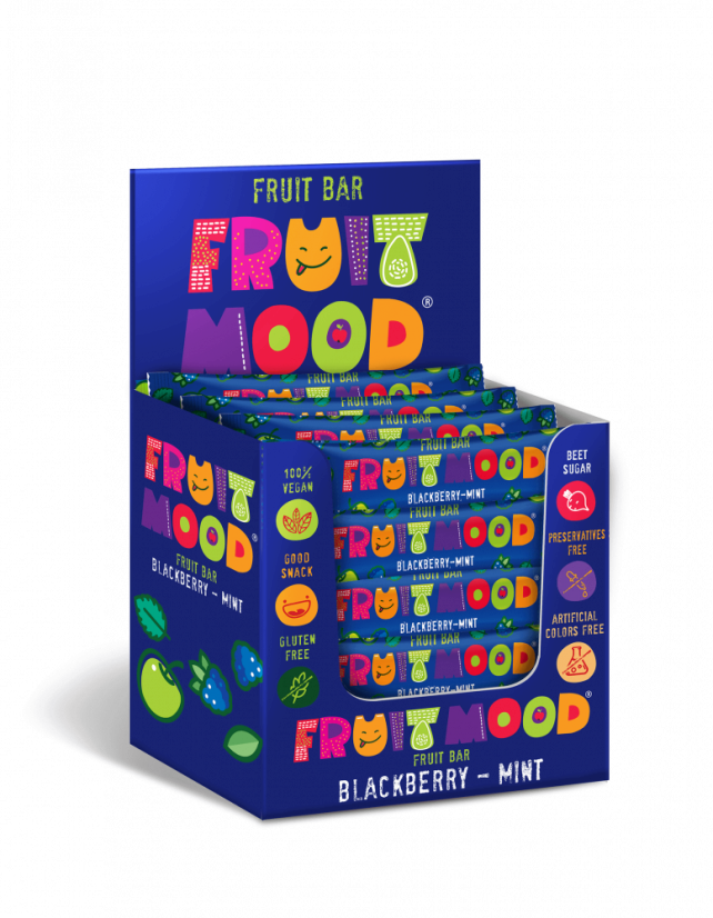 Ovocná tyčinka Fruit Mood Ostružina-Máta 30ks