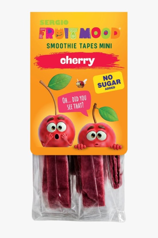 FruitMood Mini ovocné plátky Třešeň 65 g FruitMood Mini ovocné plátky Třešeň 65 g