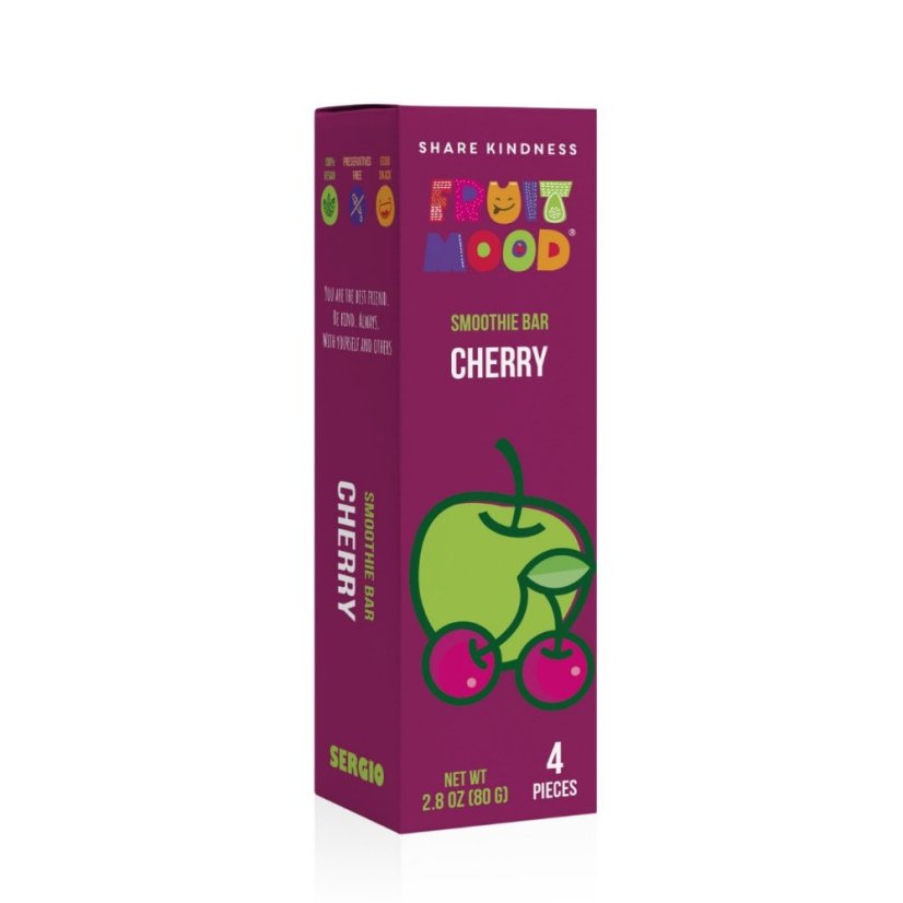Ovocná tyčinka Fruit Mood Třešeň 4ks