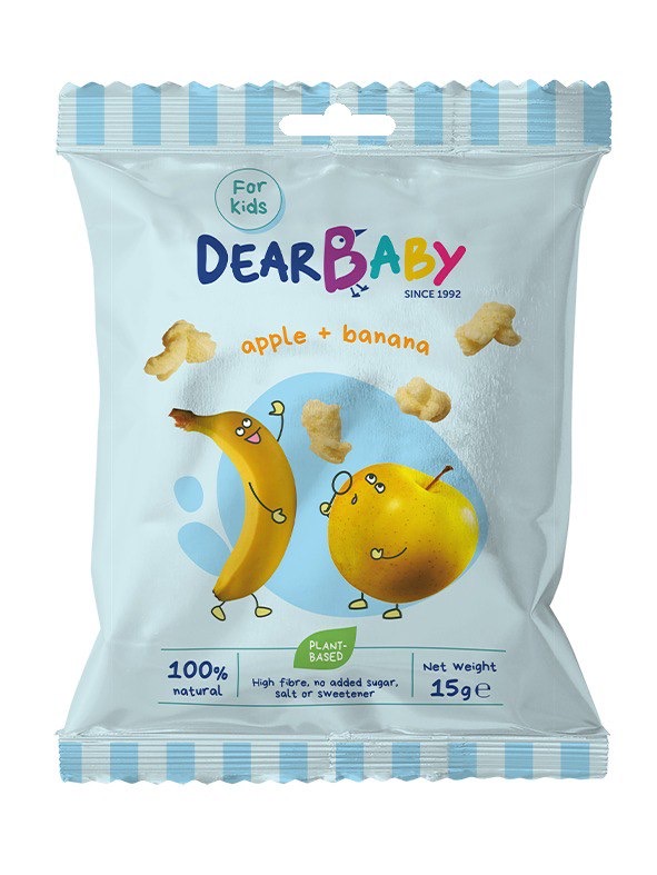 Extrudované křupky s jablkem a banánem 15 g