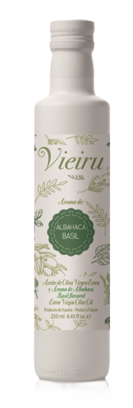 Vieiru ochucený extra panenský olivový olej 250ml "bazalka"