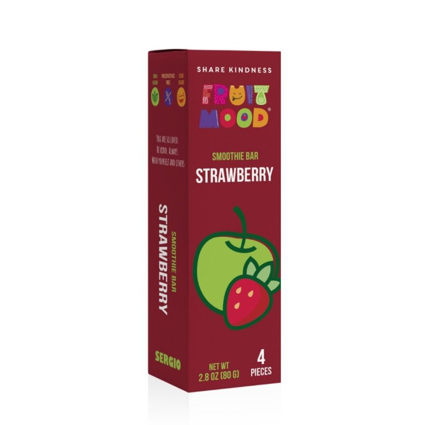 Ovocná tyčinka Fruit Mood Jahoda 4ks