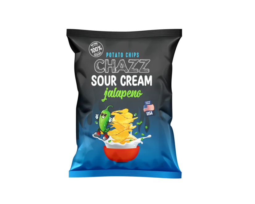 Bramborové chipsy Smetana & Jalapeno 130g