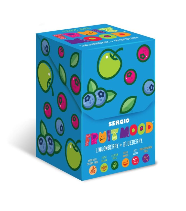 Ovocná tyčinka Fruit Mood Brusinka-Borůvka 20g