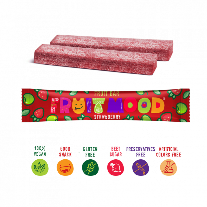Ovocná tyčinka Fruit Mood Jahoda 20g