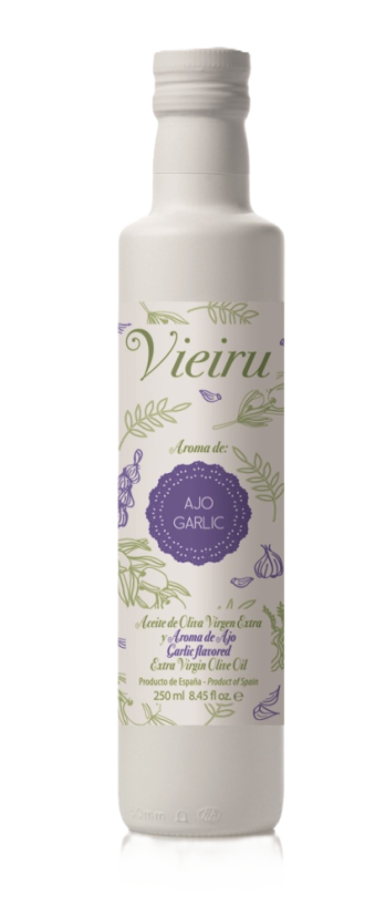 Vieiru ochucený extra panenský olivový olej 250ml "česnek"