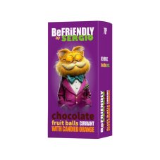 Ovocné kuličky v hořké čokoládě Rybíz s kandovaným pomerančem 70 g