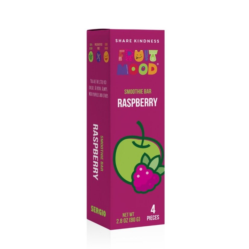 Ovocná tyčinka Fruit Mood Malina 4ks