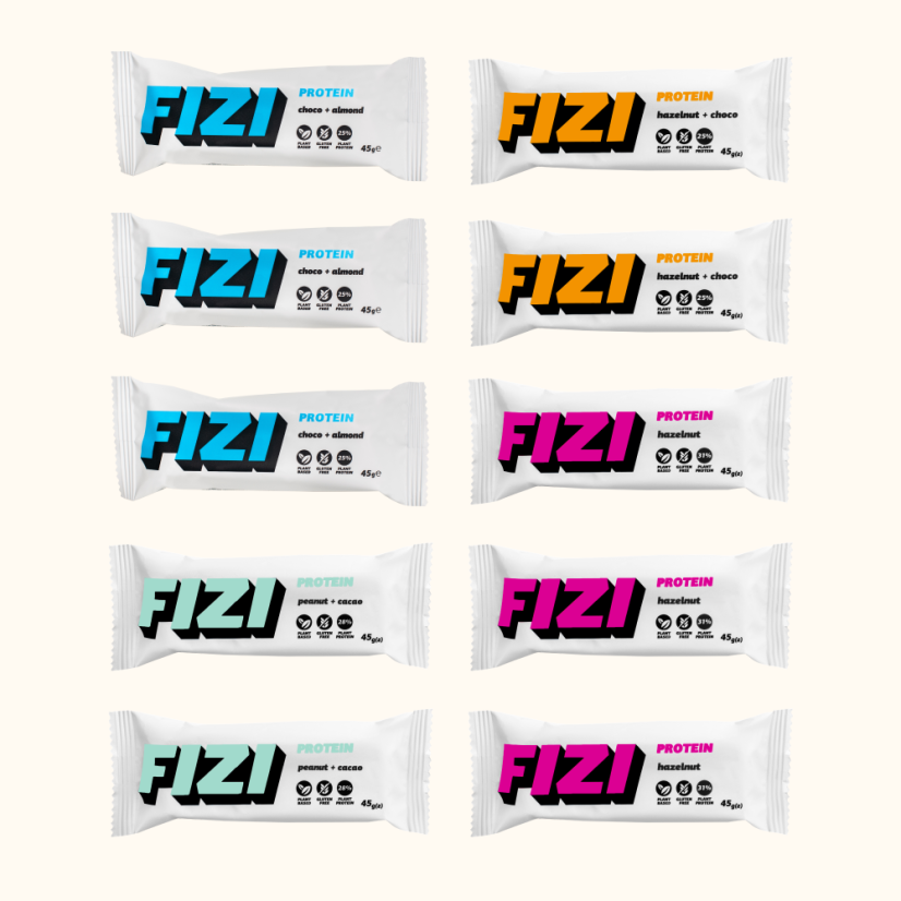 Protein box 10ks – mix příchutí s čokoládovou polevou