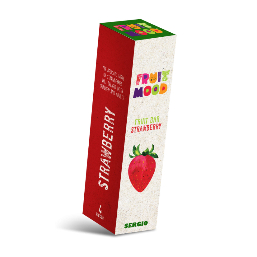 Ovocná tyčinka Fruit Mood Jahoda 4ks