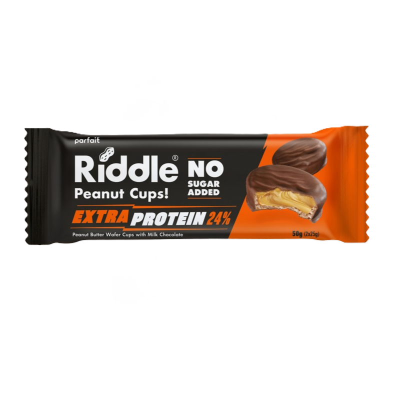 RIDDLE košíčky Extra Protein 24% "NO SUGAR" 50g