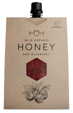 Organický med s chutí borůvek 200g